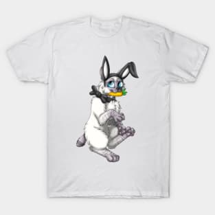 Bobtail BunnyCat: Lilac Lynx Point (Black) T-Shirt